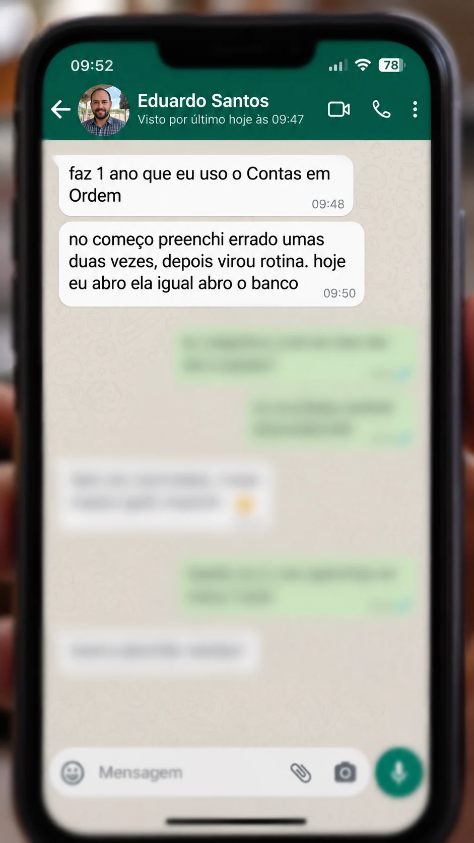 Conversa com Eduardo Santos sobre tornar o preenchimento uma rotina